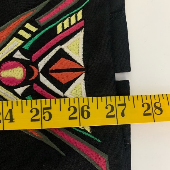 BISOU BISOU Black Beaded Geometric Print Pencil Skirt - Picture 13 of 13